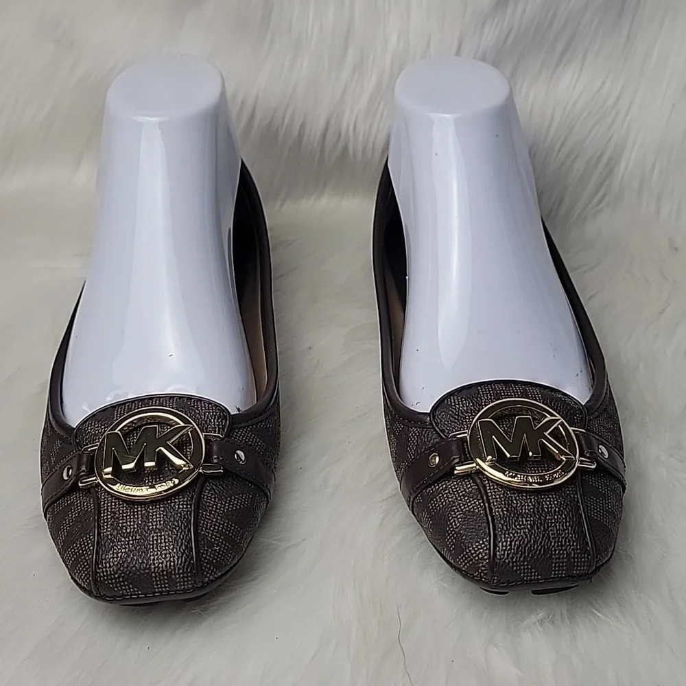 MICHAEL KORS Fulton Signature MK Monogram Logo Moccasin Designer Loafer Flats 9 - Picture 2 of 10